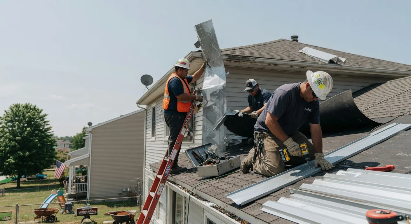 Storm Damage Metal Roof Repair in Hovland, MN